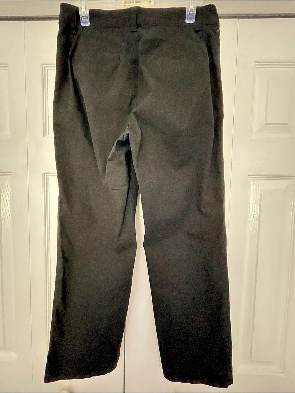 Gap Girlfriend Khaki Straight Leg Pants Size 8 Black